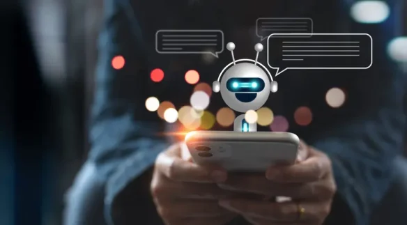 Χρήστης αλληλεπιδρά με conversational AI αντί για παραδοσιακή πλοήγηση σε ιστοσελίδα